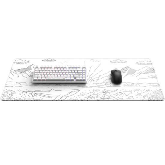 Геймърски пад Dark Project - Nostra White XL