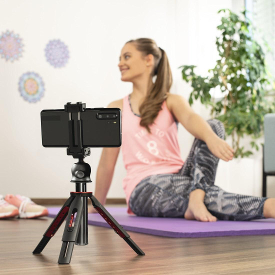 Hama “Solid 80 Ball” Mobile Phone Tripod, Travel Tripod, Remote Release, max. 80 cm