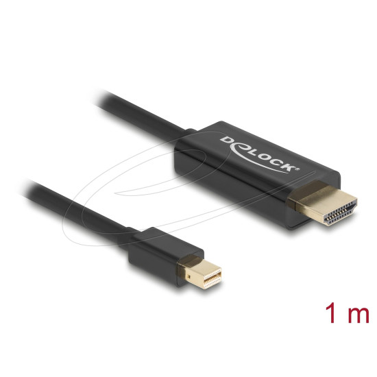 Delock Кабел пасивен mini DisplayPort 1.1 към HDMI, 1 m