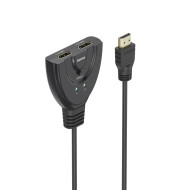 Hama 4K HDMI™ 2x1 Toggle Switch, 2x HDMI™ Socket - 1x HDMI™ Plug