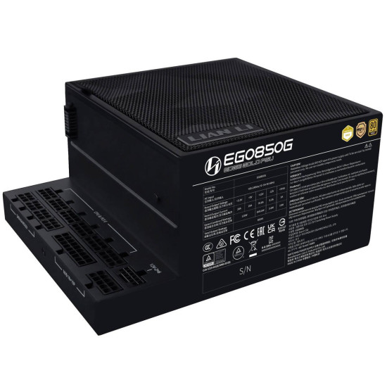 Захранващ блок Lian Li EDGE EGO850 Black 850W 80+ Gold PCIe 5.1, ATX 3.1