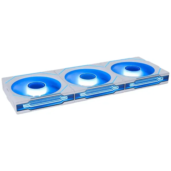 3Pack Fans Lian Li UNI FAN SL-INF Wireless ARGB PWM Reverse - 120 mm White + Controller