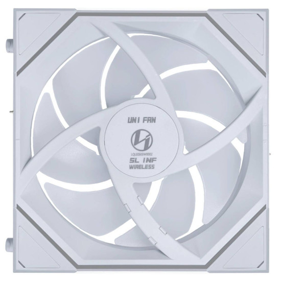3Pack Fans Lian Li UNI FAN SL-INF Wireless ARGB PWM Reverse - 120 mm White + Controller