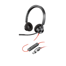 Слушалки HP Poly BW 3320 Stereo, USB-C+USB-C/A