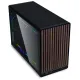 Кутия Lian Li DAN A3-mATX Wood Edition Black, Tempered Glass, Micro Tower