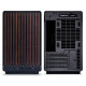 Кутия Lian Li DAN A3-mATX Wood Edition Black, Tempered Glass, Micro Tower