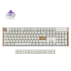 Геймърска безжична Механична клавиатура Keychron K10 HE Magnetic Switch - White Special Edition