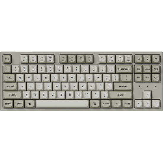 Геймърска Механична клавиатура Keychron C1 Pro 8K QMK - Super Brown Switch