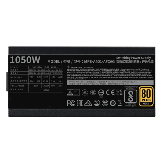 Power Supply Cooler Master MWE GOLD 1250W V2 ATX 3.1