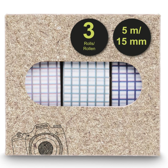 Hama Masking Tapes II, 1.5x500 cm, Various Motifs in Sets of 3