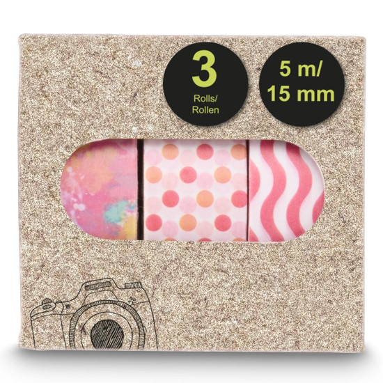 Hama Masking Tapes II, 1.5x500 cm, Various Motifs in Sets of 3