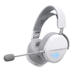 Геймърски безжични слушалки ASUS ROG Pelta White - USB-C, Aura Sync RGB
