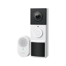 TP LINK smart video doorbell Tapo D210, 2K QHD (2560×1440), 160° viewing angle, microSD up to 512 GB, 2.4Ghz, AI-recognition
