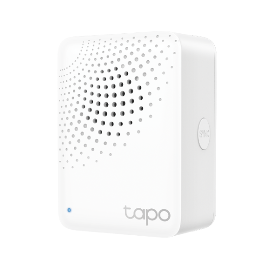 TP LINK smart hub with doorbell H100, alarm, coordinates with Tapo smart sensors, connects up to 64 smart devices, doorbell, Wi-Fi