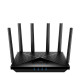 Cudy BE6500 2.5Ghz Gigabit Dual Band Wi-Fi 7 Wireless Router, 1x1Gbps WAN port, 4x10/100/1000, 6x5dBi antennas, black
