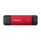 Kingston Dual USB-A/C Portable SSD 2TB - Black/Red
