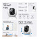 TP LINK Home Security Camera with AI, 3K 5MP (2880×1620 px), H.264, microSD, 2.4 GHz Wi-Fi