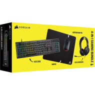 CORSAIR Gaming 4-in-1 Bundle - K55 CORE / HARPOON RGB PRO / HS35 Surround v2 / MM100