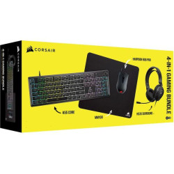 CORSAIR Gaming 4-in-1 Bundle - K55 CORE / HARPOON RGB PRO / HS35 Surround v2 / MM100