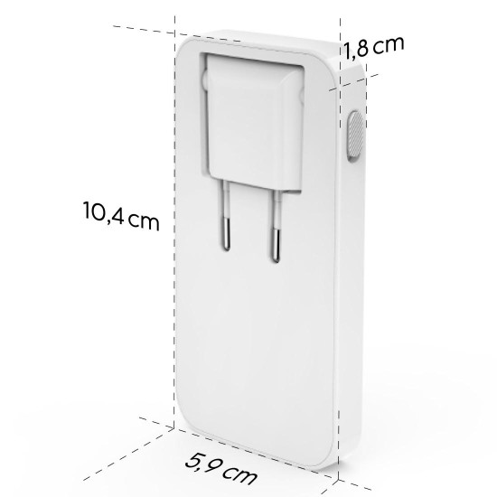 Hama Fast Charger, 2x USB-C, 1x USB-A, Flat Mini Charger, PD, 65 W, wht