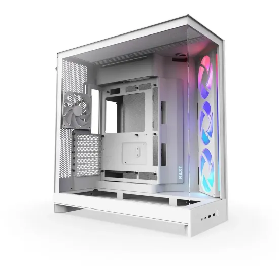 Case NZXT H9 Flow RGB Dual-Chamber - White