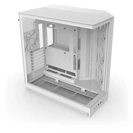 Case NZXT H9 Flow RGB Dual-Chamber - White