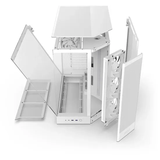 Case NZXT H9 Flow RGB Dual-Chamber - White