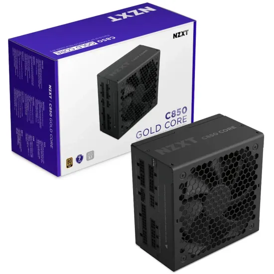 Power Supply NZXT C850 Core 850W 80+ Gold ATX 3.1 PCIe 5.1 - Fully Modular