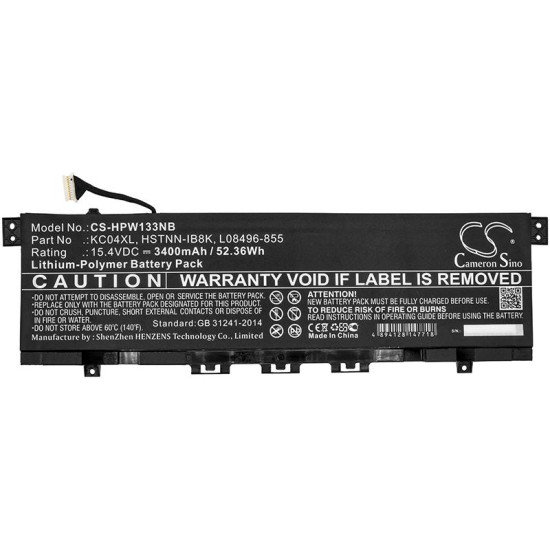 Laptop Battery for  HP ENVY 13-AH0000 HSTNN-IB8K TPN-W133 LIPo 15.4V 3400mAh Cameron Sino