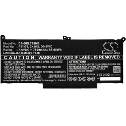 Батерия  за лаптоп DELL CTOL7480-D1506CN, Latitude 12 7000, Latitude 13 7380 LiIon 7.6V 7500mAh CAMERON SINO