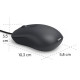 Hama “CM-200” USB Mouse, Optical, 4 Buttons, W/O Click Noise, w. Cable, black