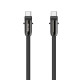 Hama USB-C Cable and Mobile Phone Strap, 2-in-1 Solution, 1.2 m, black