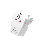 Skross 1500295E Travel adapter World to Europe with USB