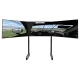 Free Standing Triple Monitor stand Next Level Racing Round Tube
