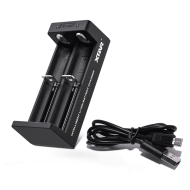 Charger USB Type-C MC2S NEW , Universal Charger, LiIon & NIMH, 18650, CR123; AA, AAA  -  XTAR  with 2 plates