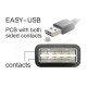 Delock Кабел EASY-USB 2.0 Type-A male angled up / down - USB 2.0 Type Mini-B male 1 m