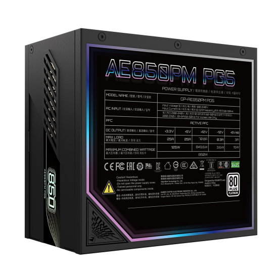 Power Supply Gigabyte AORUS ELITE P850W 80+ Platinum, PCIe 5.0