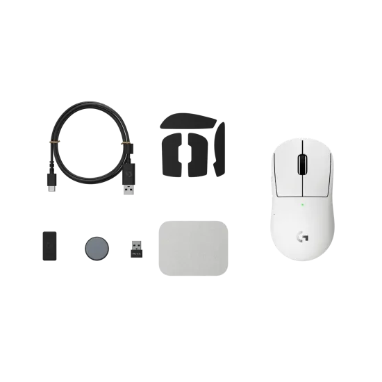 Безжична Мишка Logitech G Pro X Superlight 2c compact, Бяло