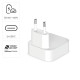 Hama Fast Charger, GaN, 2x USB-C, Folding Mini Charger, PD, 40 W, white