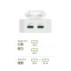 Hama Fast Charger, GaN, 2x USB-C, Folding Mini Charger, PD, 40 W, white