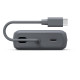 HAMA Външна батерия „Travel“ с кабел, 10000mAh, 2 изхода: 2x USB-C, антрацит