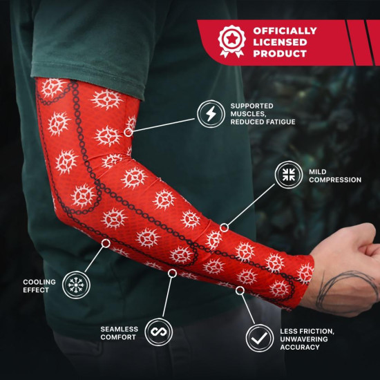 FragON Gaming Arm sleeve Diablo 4 Cathedral of Light Red - Size S