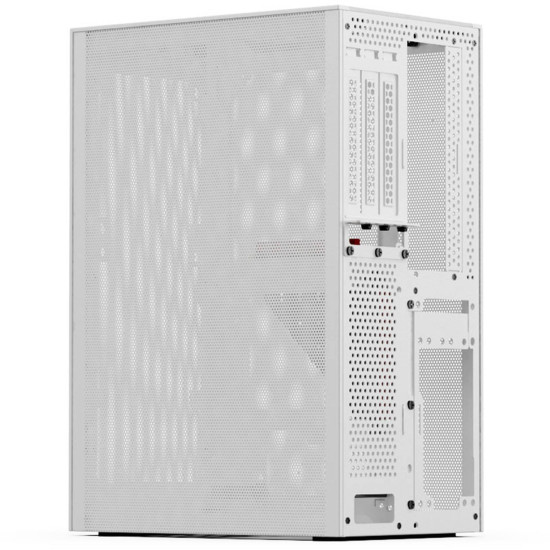 Ssupd Meshlicious Full Mesh PCIE 4.0 Edition Mini-ITX Case - White