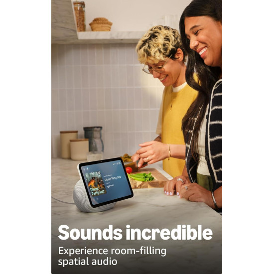 Смарт дисплей Amazon Echo Show 8 (Gen 4), 8'', 3D-audio, бял