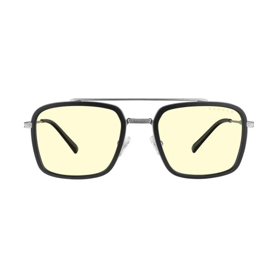 GUNNAR Baron Silver Computer Glasses - Amber