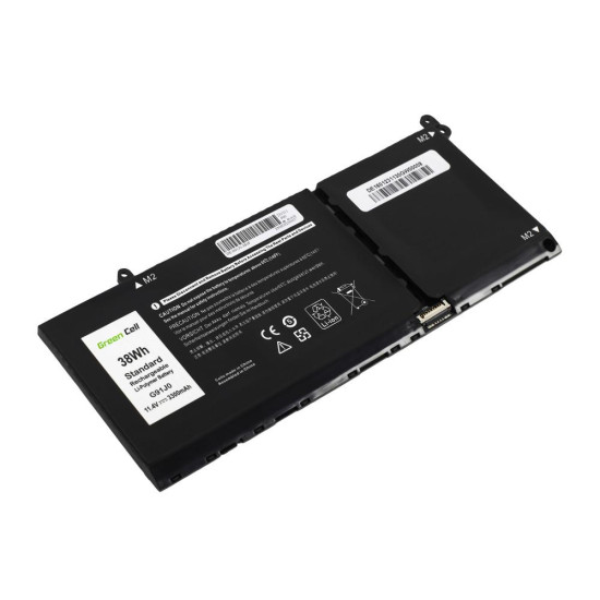 Laptop Battery for Dell Latitude 3320 3330 3520 Inspiron 15 3511 3525 5510 G91J0  11.4V 3300mAh LiPo GREEN CELL