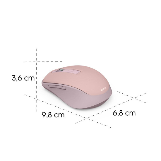 Hama “WM-450” Multi-Device Mouse, Wireless, Radio/Bluetooth®, 7 Buttons