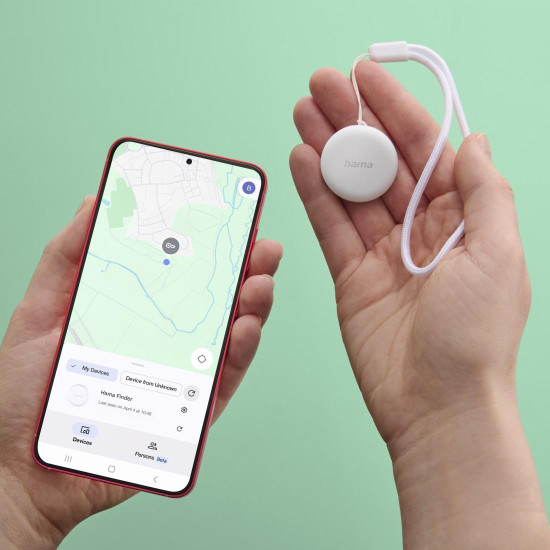 HAMA Тракер за Android „Find My Device“, с приложение, Bluetooth, бял