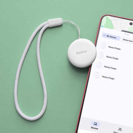 HAMA Тракер за Android „Find My Device“, с приложение, Bluetooth, бял