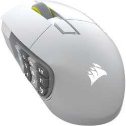 Gaming optical mouse CORSAIR SCIMITAR ELITE WIRELESS SE White, 33000 DPI